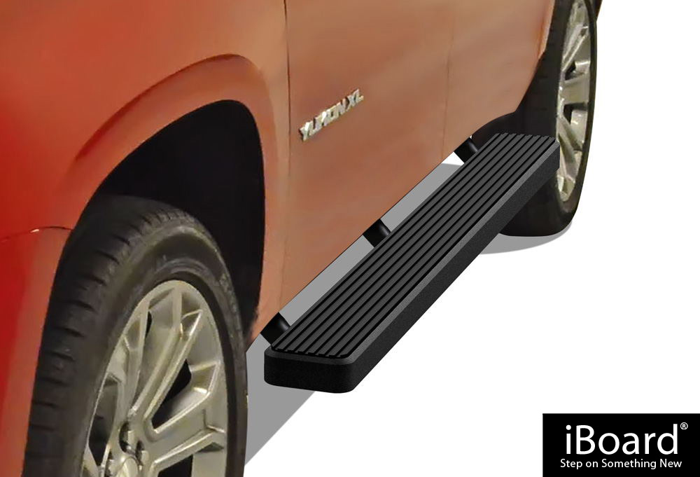 Matte Black 5" Running Boards 0213 Chevy Avalanche 0017 Suburban/GMC