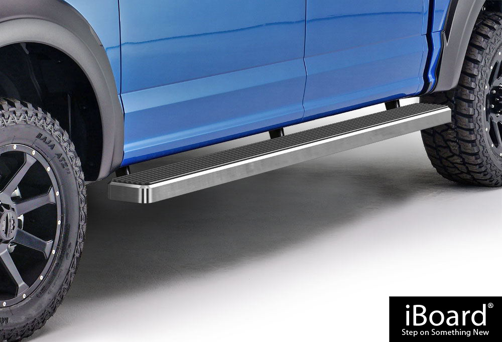 iBoard Running Boards 5" Fit 1517 Ford F150 SuperCrew Cab / 2017 F250
