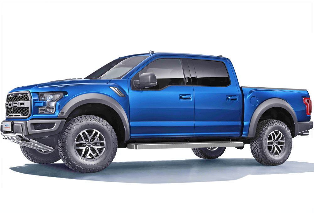 iBoard Running Boards 6" Fit 1517 Ford F150 SuperCrew Cab / 2017 F250