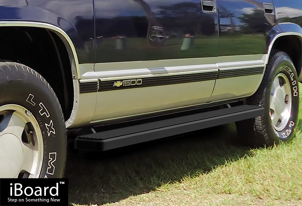 Matte Black 4" iBoard Running Boards Fit 9299 Chevy Suburban eBay