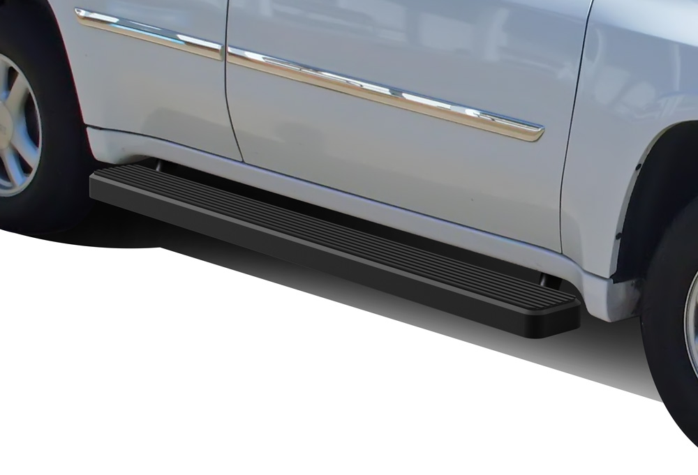 Black 5" iBoard Running Boards Fit 0209 Chevy Trailblazer/GMC Envoy