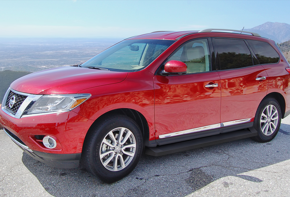 iBoard Running Boards 6" Matte Black Fit 1317 Nissan Pathfinder eBay