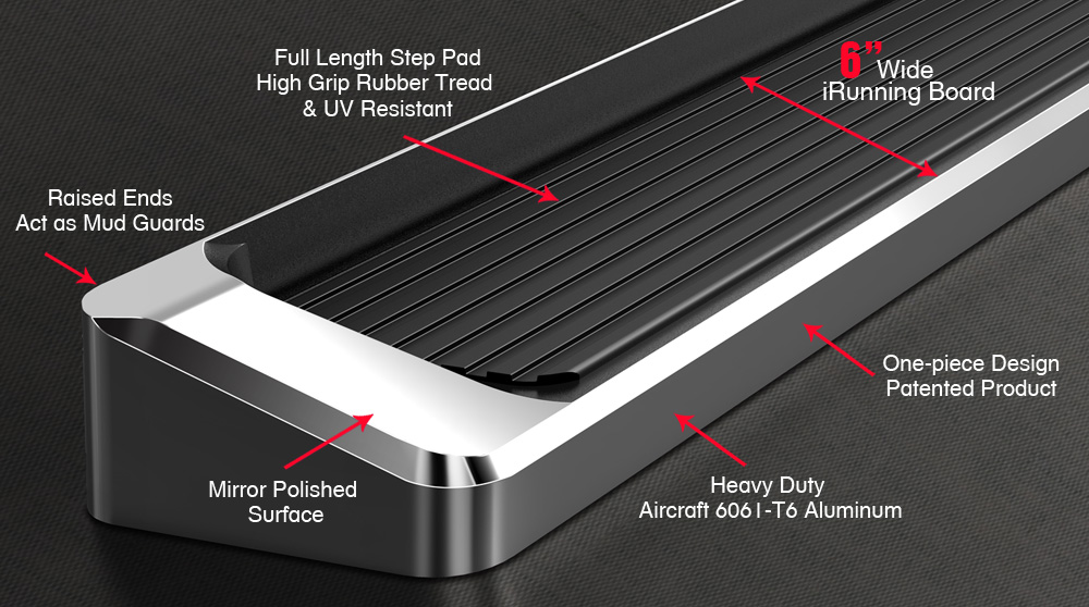 iBoard Running Boards 6" Fit 0516 Chevrolet Tahoe GMC Yukon eBay