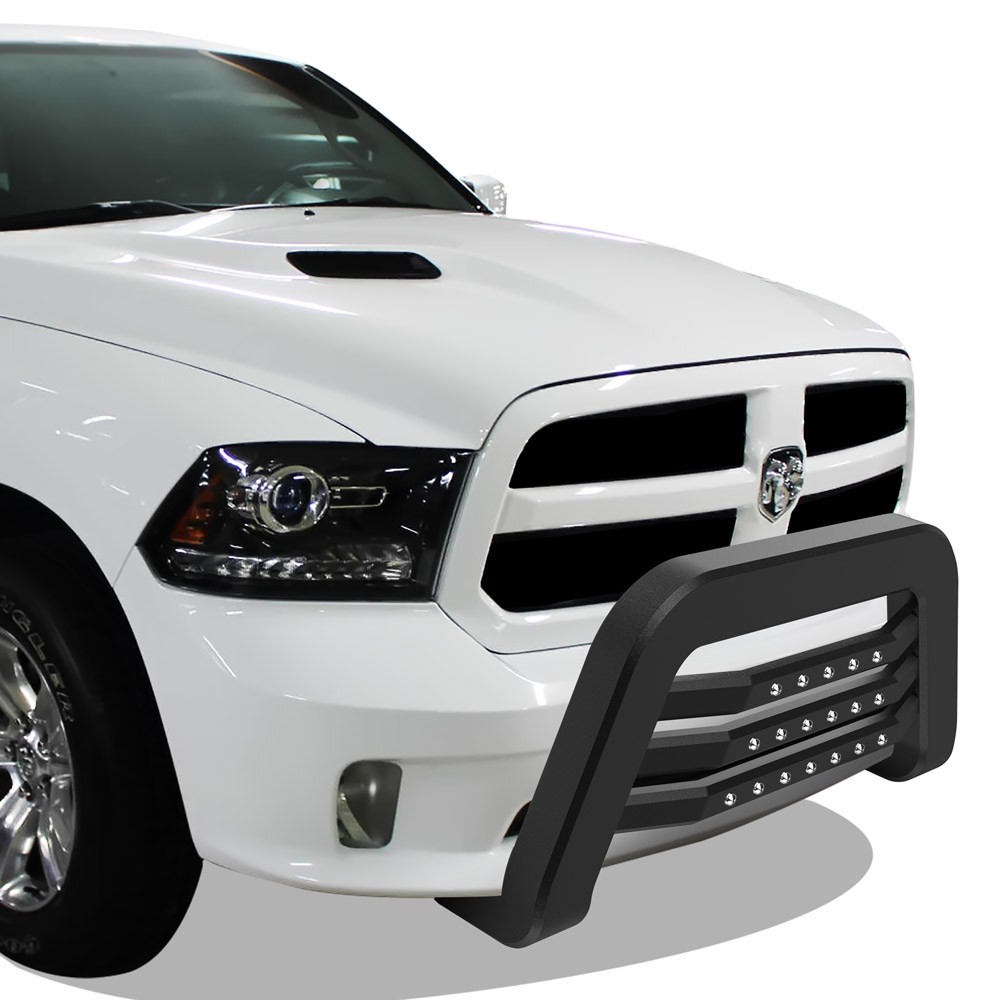 APS front Bar Push Bumper | Black | Fits 2009-2018 Ram 1500 (Excl ...