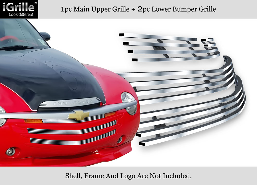 Fits 0306 Chevy SSR Stainless Steel Main Upper Billet Grille Insert eBay