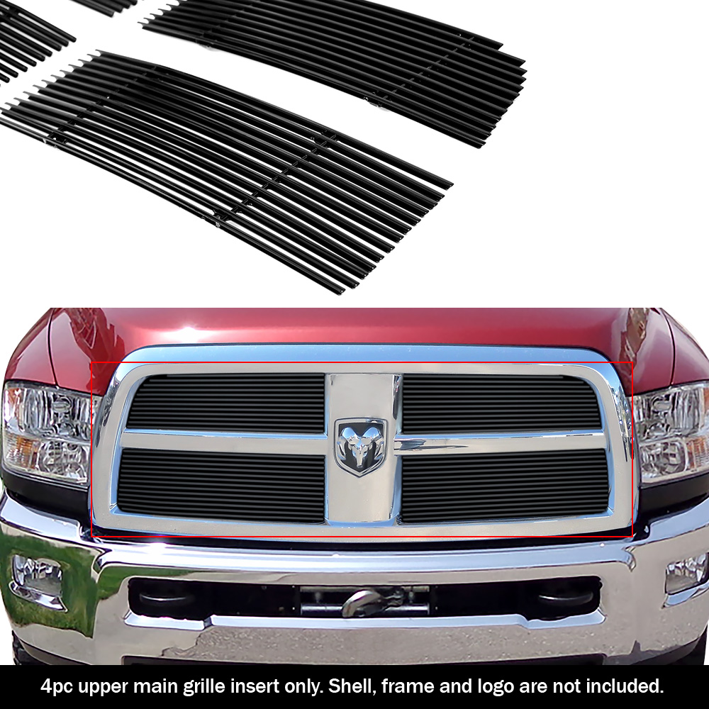 Fits 2010-2012 Dodge Ram 2500/ 3500 Black Billet Grille Inserts | eBay