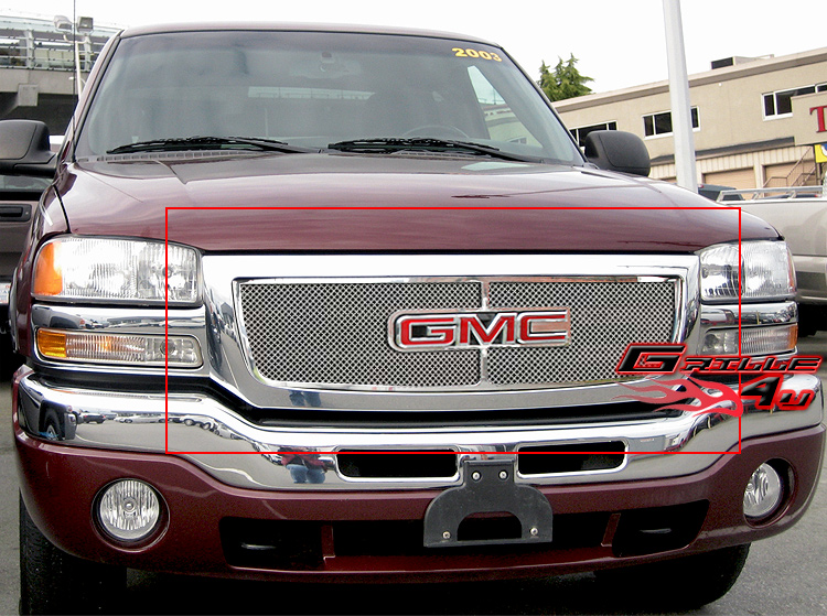 For 03-06 GMC Sierra 1500/2500HD/3500 Stainless Steel Mesh Grille ...