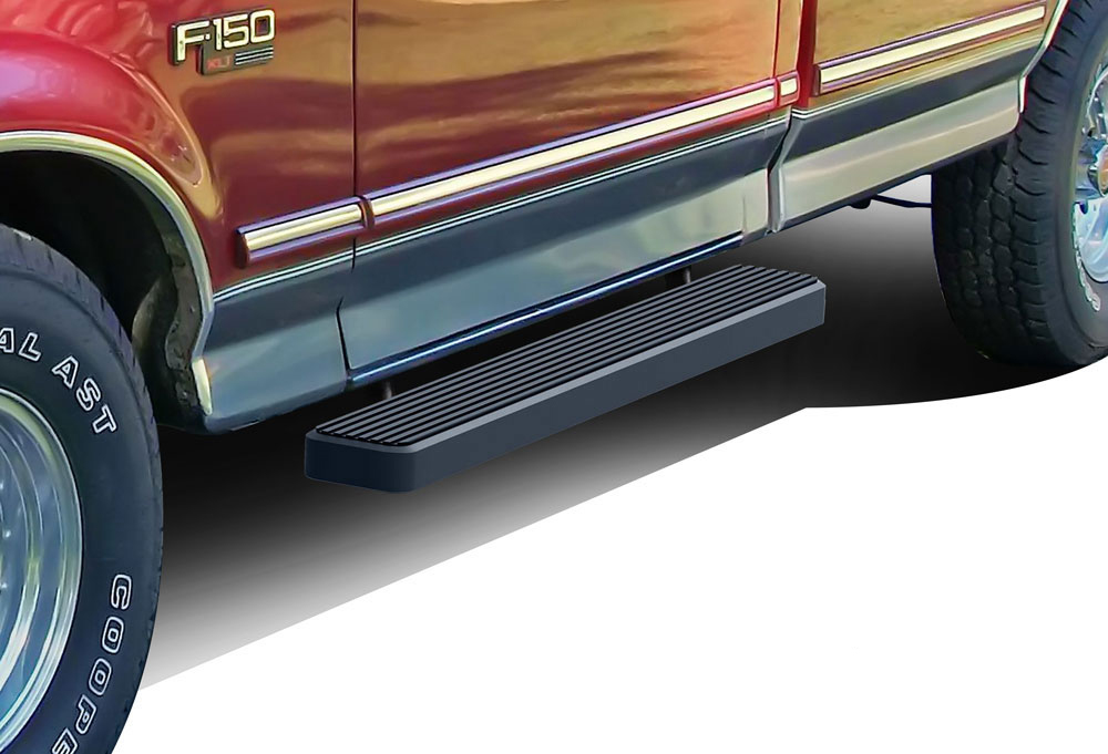iBoard Side Steps Nerf Bars 6" Black Fit 8096 Ford Bronco/F150 Regular