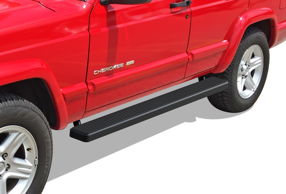 Satin Black 5" iBoard Side Step Nerf Bar Fit 8400 Jeep Cherokee 4Door