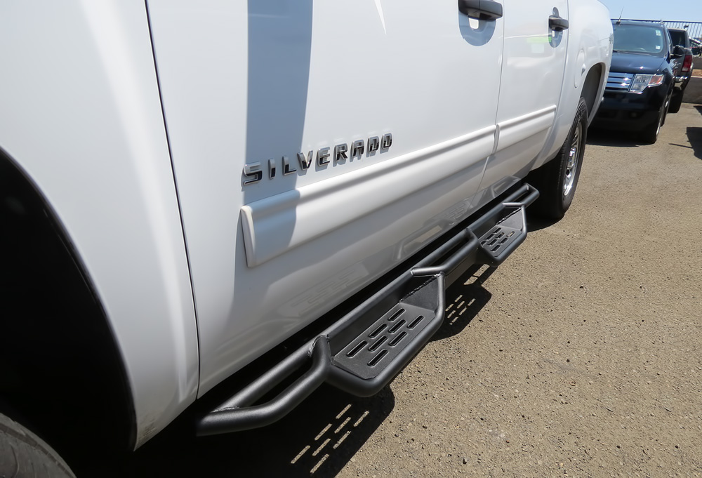 APS Black Running Boards For 2007-2019 Chevy Silverado GMC Sierra 1500 ...