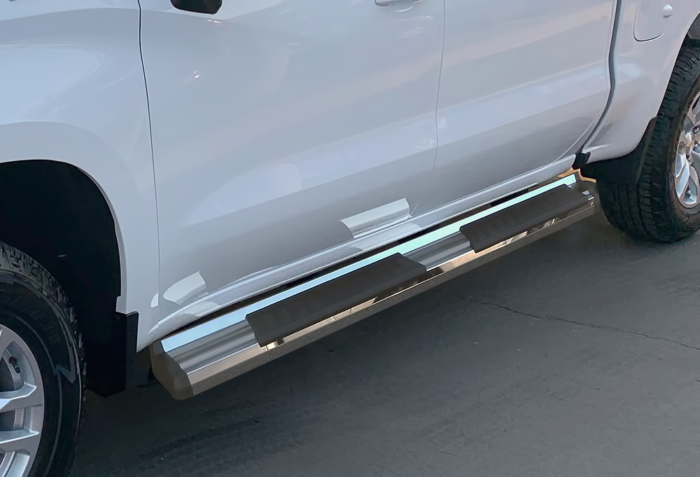 Chrome Nerf Bar Steps For 20192020 Chevy Silverado GMC Sierra 1500