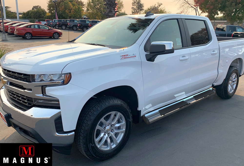 Chrome Nerf Bar Steps For 20192021 Chevy Silverado GMC Sierra 1500