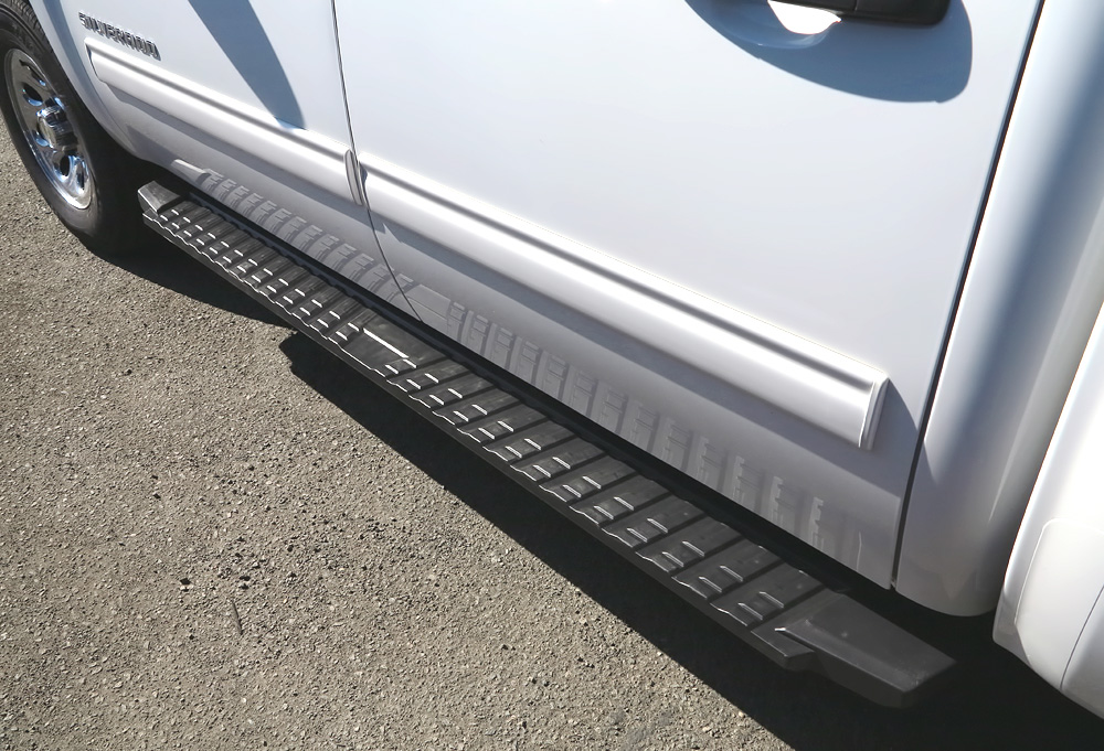 APS Black Running Boards For 2007-2019 Chevy Silverado GMC Sierra 1500 ...