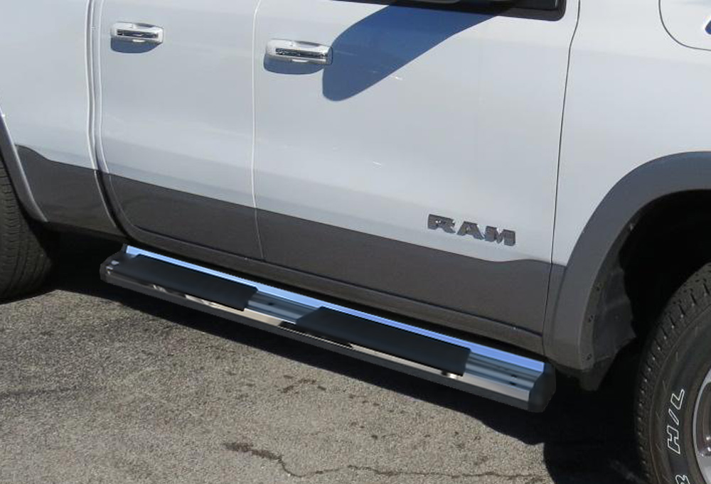 Chrome Nerf Bar Steps For 20192021 Dodge Ram 1500 eBay