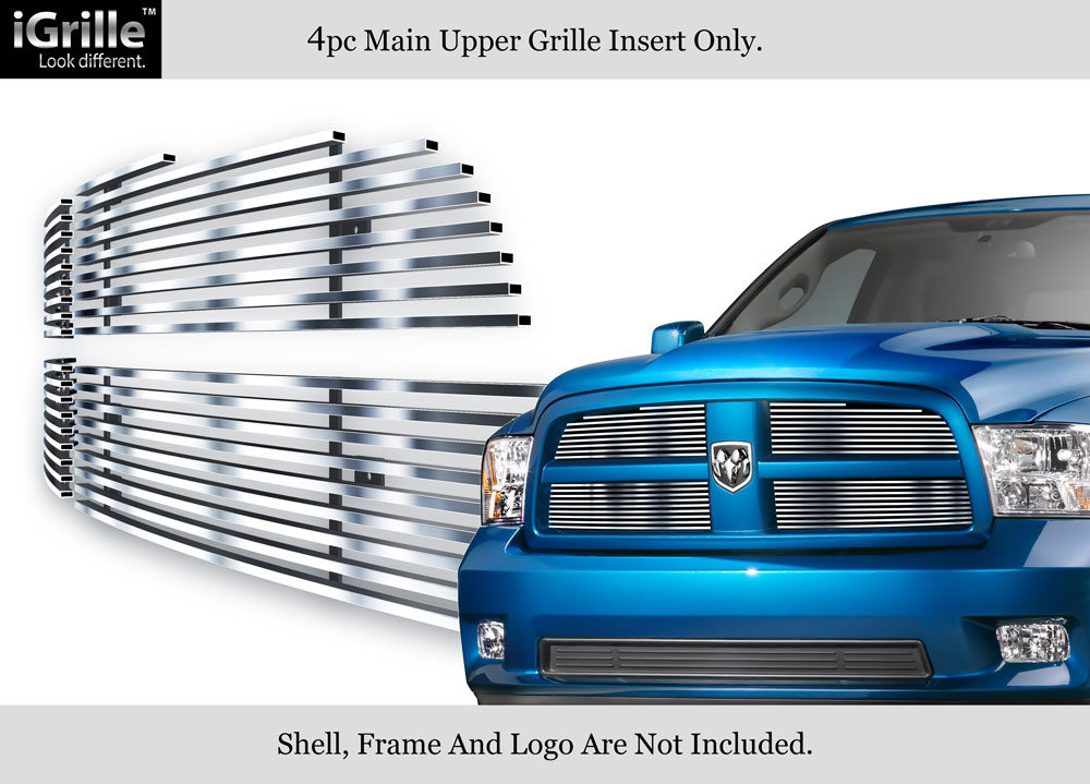 For 20092012 Dodge Ram 1500 Pickup Stainless Steel Billet Grille Grill