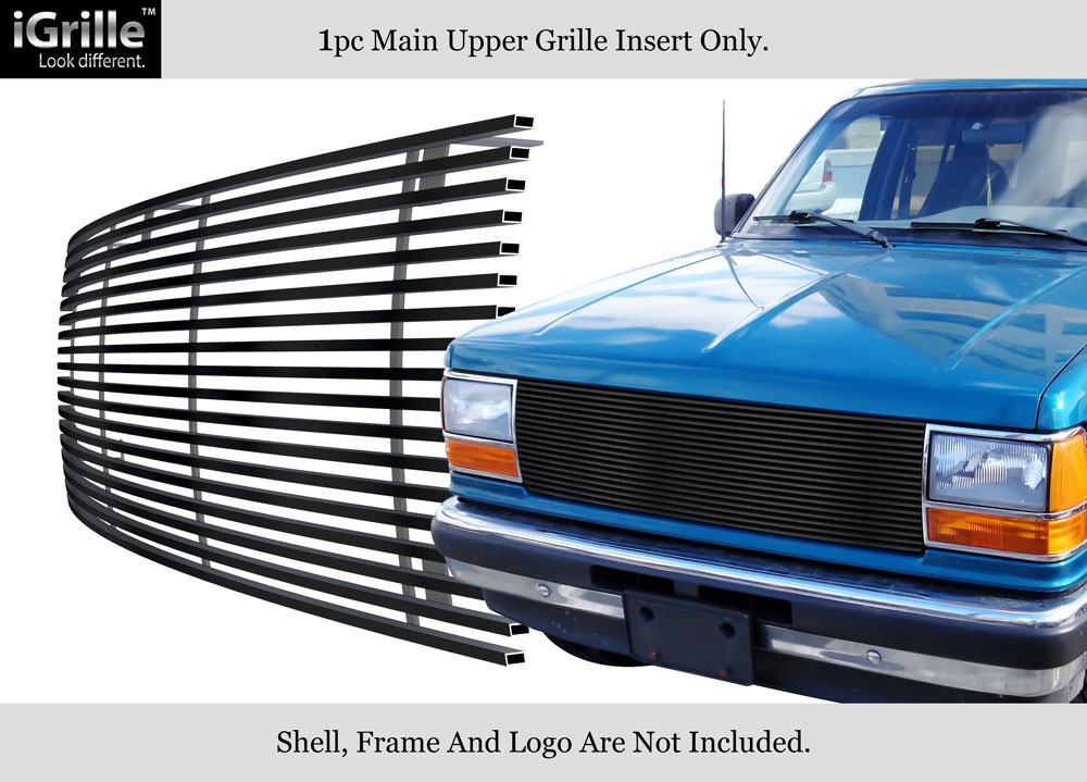 For 89-92 Ford Bronco 2/Ranger 90-94 Explorer Stainless Black Billet