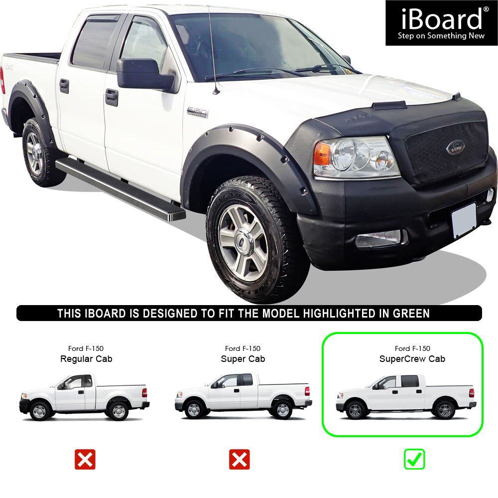 F150 Supercrew Cab >> Details About 5 Iboard Running Boards Nerf Bars Fit 04 08 Ford F150 Supercrew Cab F150 Supercrew Cab >> Details About 5 Iboard Running Boards Nerf Bars Fit 04 08 Ford F150 Supercrew Cab