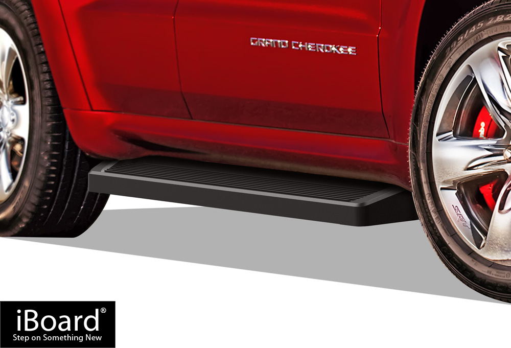 APS iBoard Running Boards 5 inches Custom Fit 2011-2020 Jeep Grand Cherokee Sport Utility 4-Door Exclude SRT and Trail Hawk Models Nerf Bars Side Steps Side Bars